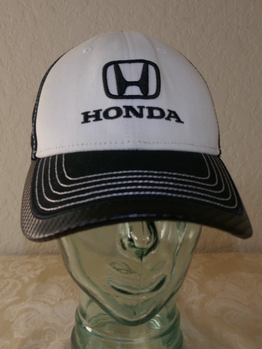 Honda Logo Black White Front Cotton Baseball Cap Adjustable Embroidered OSFM